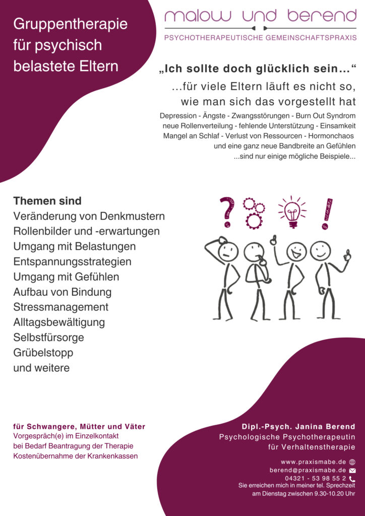 Flyer Gruppentherapie